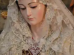 La Virgen del Triunfo vestida para el Belen