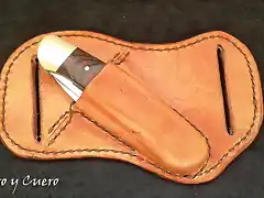 Leather pocket knife case113904