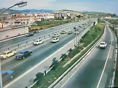 Badalona autopista C-31 Barcelona 1974