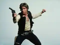Harrison Ford como Han Solo en el Episodi 4 de la saga de La Guerra de las Galaxias de George Lucas