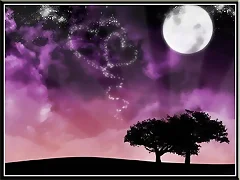 Corazones y luna Corazones y luna