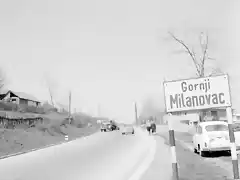 Gornji Milanovac - Einfahrt in die Stadt von Cacak nahe der Veterin?rstation, 1964