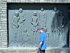 memorial del genocidio en Windhoek, capital de Naminia.