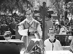 Misa en la fiesta del roto chileno,Plaza Yungay 20 de enero de 1947
