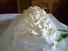 Merengue relleno de crema