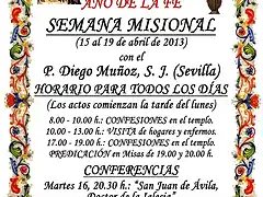 Cartel semana misional