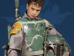 Una foto de Boba Fett sin casco