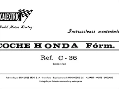 C36 - Honda F1 - 1 C36 - Honda F1 - 1