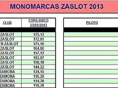 MONOMARCAS ZASLOT 2013-1