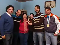 Gustavo, Armando, Ivana, Tama, Andres y Bati