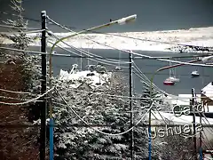 Nieve en Ushuaia, Tierra del Fuego, Patagonia