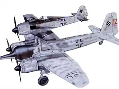 Artwork-Junkers-Ju-88G-Mistel-6.KG200-(R12)-Riedel-Tirtrup-1945-0A