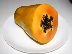 Papaya abierta