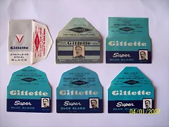 Hojas de afeitar marca Gillette.