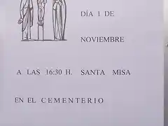 Aviso de Misa en el cementerio de 01.01.12-Ft.J.Ch.Q