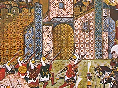 640px-OttomanJanissariesAndDefendingKnightsOfStJohnSiegeOfRhodes1522