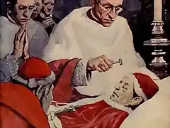 Honras Pio XI golpe del martillo