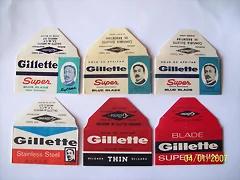 Hojas de afeitar marca Gillette.