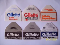 Hojas de afeitar marca Gillette.