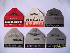 Hojas de afeitar marca Gillette.