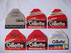 Hojas de afeitar marca Gillette.