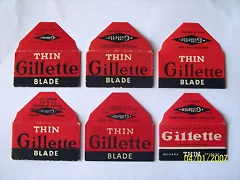 Hojas de afeitar marca Gillette.