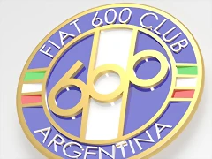 Logo Fiat 600 Club 3d