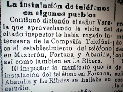 El Liberal. 19-7-1933.Pag.1. Tel?fono