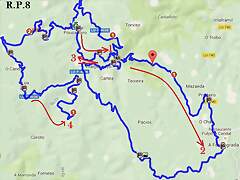 ruta R.P. 8 -Cruz do pito+Ouv+Couso(San Fiz)+Barang?n-MAP