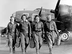 Miembras de la WASP. Women Airforce Service Pilots. WWII. Campo de Lockbourne.. Mujeres piloto civiles que no entraban en combate
