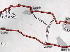 Masaryk Circuit - mapa 1930