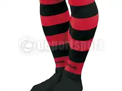 medias_joma_zebra_negro_rojo