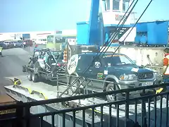 Bajando del Ferry en Tanger