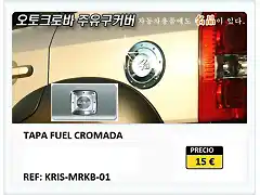 tapa fuel cromada.KRIS-FUAC-01.Hi-motors