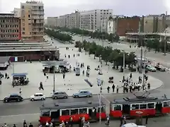 Warschau - Jerusalem Allee mit Marschall Platz, 1965