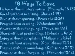 10 WAYS TO LOVE