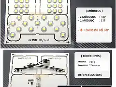 modulo led interior kit completo.HI-ILAX-9846.Upgradecar