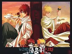 Gaara y Naruto