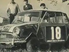 Mini Cooper S - TdF '64 - #18 Makinen crash