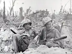 marines en peleliu.Pacfico. 1944