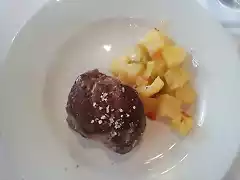 Solomillo plancha con patatas