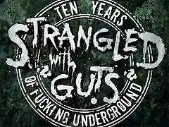 Strangled with guts pegatina 10 a?os