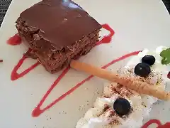 Postre de chocolate