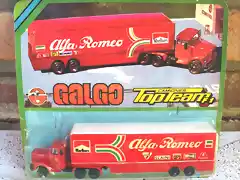 scania chico Alfa Romeo rojo blister