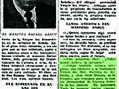 Entrevista Rafael Barco, Yugo 1 diciembre 1957