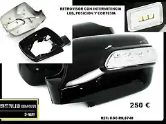 retrovisor con intermitente led. KGC-RIL-6740.Upgradecar