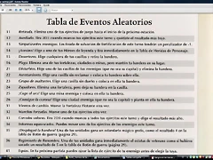 Tabla Eventos I