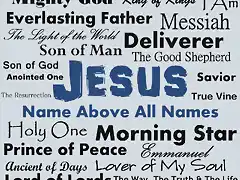 the names of Jesus