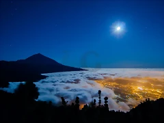 Entre el cielo y la tierra.