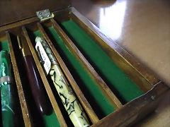 caja de plumas artesanal 006
